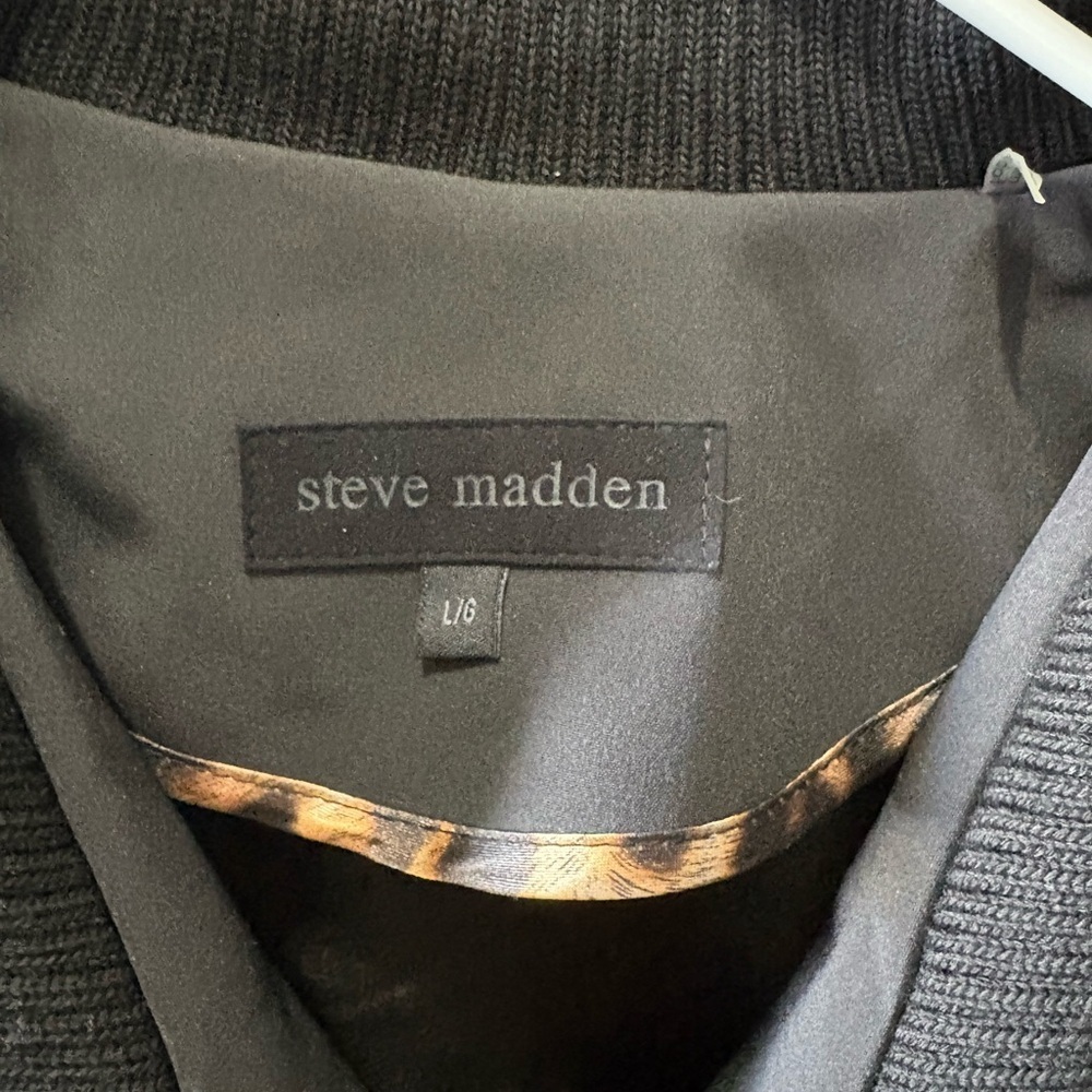 Steve Madden Black Jacket with leather trim - Picture 2 of 7